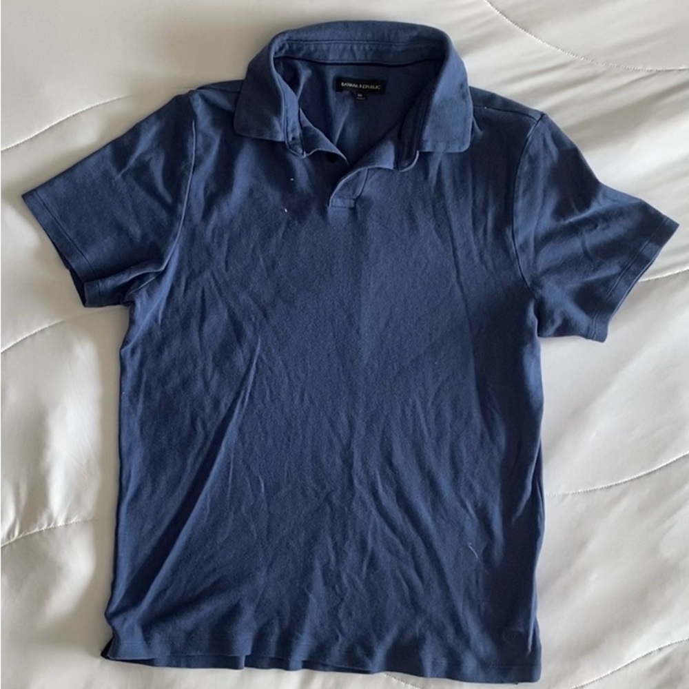 Banana Republic Men's Dark Blue Polo Shirt